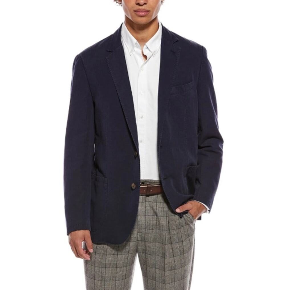 J. McLaughlin Lisbon Jacket Navy Blue Size 44